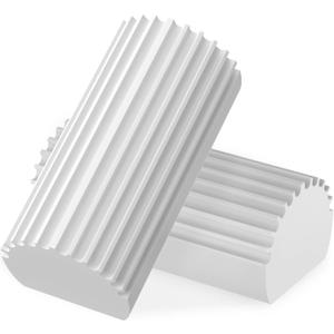 Jeymei 2-Pack Damp Clean Duster Sponge, Sponge Cleaning Brush, Duster for Cleaning Blinds, Glass, Baseboards, Vents, Railings, Mirrors, Window Track Grooves and Faucets (Gray)