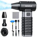 Compressed Air Duster 4-Gear Adjustable 300000RPM Electric Air Duster Rechargeable Brushless Motor Mini Cordless Air Blower for Keyboard, Electronics,Car and Home Cleaning Replaces Compressed Air Can