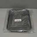 Shappy 2 Pieces Microwave Bacon Tray Microwave Bacon Cooker Grill Rack Piratical Baking Oven Tray for Frozen Snacks, Frozen Pizza Cooking Supplies, Heat Resistant up to 120c, Grey, 10.6 x 8.66 Inch