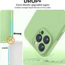 Vooii Compatible with iPhone 16 Pro Max Case, Liquid Silicone Upgrade [Camera Protection] [Soft Anti-Scratch Microfiber Lining] Shockproof Phone Case for iPhone 16 Pro Max 6.9 inch - Matcha