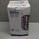 New England Stories Revolving Spice Rack Set with 20 Spice Jars, Kitchen Spice Tower Organizer for Countertop or Cabinet - Carousel Storage Includes 386 Spice Labels (Silver)