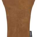 Craftsman Golf 3pcs or 1pc Rustic Vintage Brown Matte Soft Thick Classy Golf Headcover Head Cover Protector for Woods and Driver Hybrids Putters