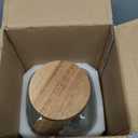 Mustry Glass Drink Dispenser for Parties, 1 Gallon Beverage Dispenser with Stand and Spigot Solid Stainless Steel, Used as Lemonade Dispenser Sun Tea Jar Kombucha Jar