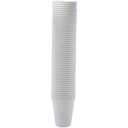 Amazon Basics Disposable Compostable Paper Coffee Cups for Hot & Cold Beverages, Leak-Proof, 12 Ounces, White, 1000 Count