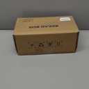 Bread Box for Kitchen Countertop, Metal Bread Storage Bin with Bamboo Cutting Board Lid, Includes Bread Knife, Fits Sourdough & Buns, Stylish Organize (White)