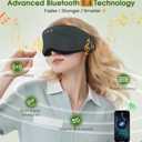 LC-dolida Bamboo Cotton Bluetooth Sleep Mask, 2 in 1 3D Soft Sleep Mask with Sleep Headphones, Sleep Eye Mask with Timming Setting, Blackout Sleeping Mask for Side Sleepers, Women Men, Grey