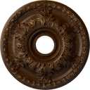 Ekena Millwork CM18GARBC Granada Ceiling Medallion, Root Beer Crackle