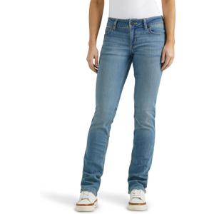 Wrangler Women's Straight Leg Jeans (Blue), 3/4 X 32