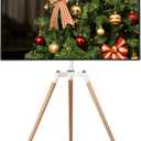 Universal Tripod Easel TV Stand for 32-65 inch LED LCD Screen Flat Curved Screen, Height Adjustable Studio TV Display Stand with 140 Swivel for Bedroom, Living Room, Corner TV Stand (White)