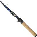 EOW XPEDITE PRO Portable Telescopic Casting and Spinning Fishing Rods, 24T Carbon Blanks & Solid Carbon Tip, Cork Handle, Travel Rod, Short Collapsible Rods