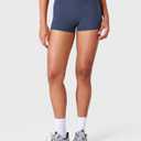 YEOREO Workout Shorts Women Low Rise 2.5" Squat Proof Seamless Gym Badriya Volleyball Booty Shorts (Blue, M)