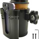 Bike Cup Holder with Phone Keys Holder, Handlebar Water Bottle Cage for E-Bike, Scooter, Stroller, Wheelchair
