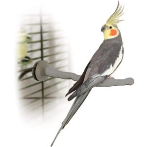 K&H Pet Products Thermo-Perch Heated Bird Perch for Cage, Bird Cage Accessory, Exotic Avian Warming Post for Small/Medium Feathered Friends Like Parakeet, Cockatiel, Canary - Small 1 X 10.5in 12V