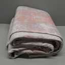 RELEANY Washable Area Rugs 6'x9' Non-Slip Modern Abstract Soft for Living Room Entryway Bedroom Nursery, Print Pattern, Grey Pink