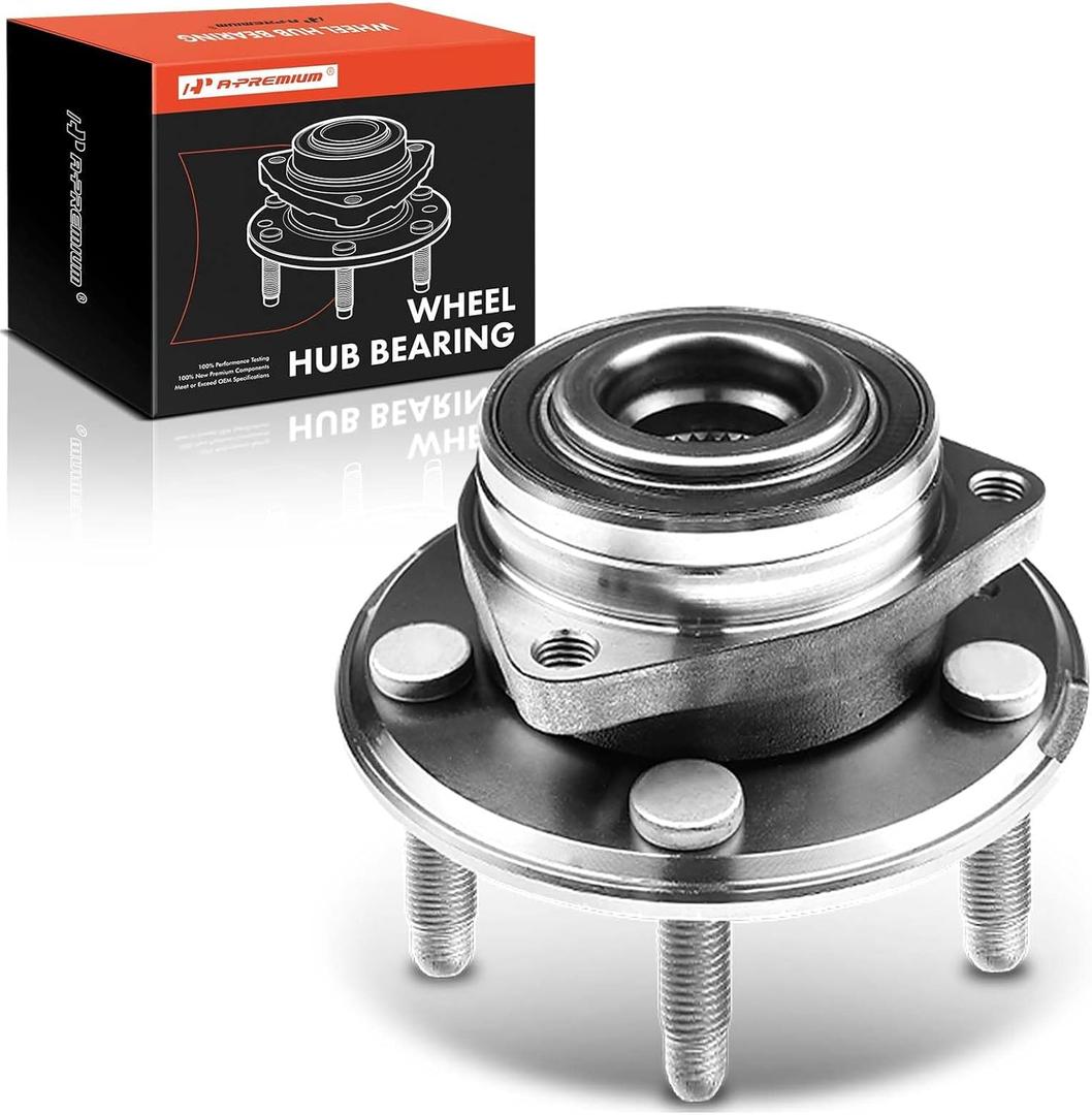 A-Premium Front or Rear Wheel Bearing and Hub Assembly with 5-Lug Compatible with Chevrolet Impala 2018-2019, Camaro 2010-2015, Cadillac CTS 2008-2014 & 2018, XTS 2018