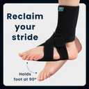 Welnove 2 Pack Drop Foot Brace with Arch SupportAFO Ankle Brace for Walking Relieve the Instability of Lower Limbs by Foot Drop, MS, Spinal Cord Injury (Include Left and Right, FSA HSA Eligible), 5.5"-10.5"