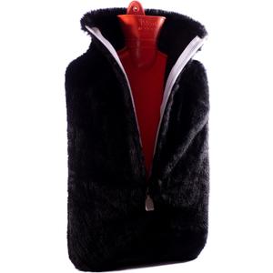 Peterpan Rubber Hot Water Bottle with Cover, Size: XXX-Large, Hot Water Bottles for Pain Relief, BPA & PVC Free, 100 Fl Oz Capacity, White Zipper