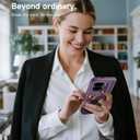 SURITCH for Google Pixel 10 Pro Fold Case with 360 Rotatable Hand Strap Phone Grip Holder & Invisible Kickstand & Screen Protector, Protective Cover for Pixel 10 Pro Fold -Dark Purple