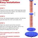 34.3" Tall Cat Scratching Post Clearance,Heavy Duty Sisal Scratch Post for Indoor Large Cats,Cute Cat Tree Tower with Interactive Hanging Ball