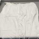 Zylioo White Linen Palazzo Pants for Tall Ladies 6Ft Height, High Waisted Long Casual Trousers, 2XL