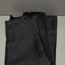 Gray Waffle Split Shower Curtain for Bath Transfer Benches, Polyester Fabric Bathroom Blackout Cloth with 2 Vertical Slits Designed, No Hooks Bath Curtain, 71 x 74inch