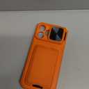 SSLOTSCASE for iPhone 17 Pro Max Case with 2X Screen Protector, Card Holder & Kickstand & Slide Lens Cover & Camera Stand & Wallet, Men Women Drop Protection Case Cover for iPhone 17 Pro Max, Orange