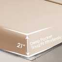 CozyLux Bedding Comforter Set Beige Twin