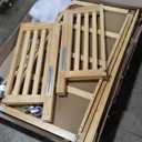 Dream On Me Folding Full-Size Convenience Baby Crib in Natural, GreenGuard Gold & JPMA, Portable, Patented Quick Folding System, Heavy Duty Wheels, 2 Adjustable Mattress Heights (54"L x 31"W x 46"H)