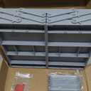 3 Tier Drawer Organizer - Expandable Junk Drawer Organizer Smart Office Supply Organizer, Folding Kitchen Drawer Storage Multi Level Desk Organizer for Makeup, Jewelry, Cosmetics Storage(2 Row 3 Tier) (Grey)