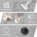 Shag Area Rug for Bedroom 3x5,Grey Fluffy Area Rugs for Living Room,Soft Fuzzy Rug Non-Shedding Indoor Plush Carpet for Kids Bedroom Nursery Dorm Home Decor