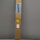 AIZESI Black Tension Curtain Rod 51-144In (4.25-12Ft), Extra Long No-Drill Adjustable Rod for Window Bathroom Shower Patio, Heavy Duty Spring Tension Rod, Never Rust Easy Install, 1.26In Diameter