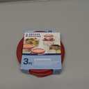 Anchor Hocking Classic Round Food Storage SnugFit Replacement Lids, Red, 2 Cup, Set of 3