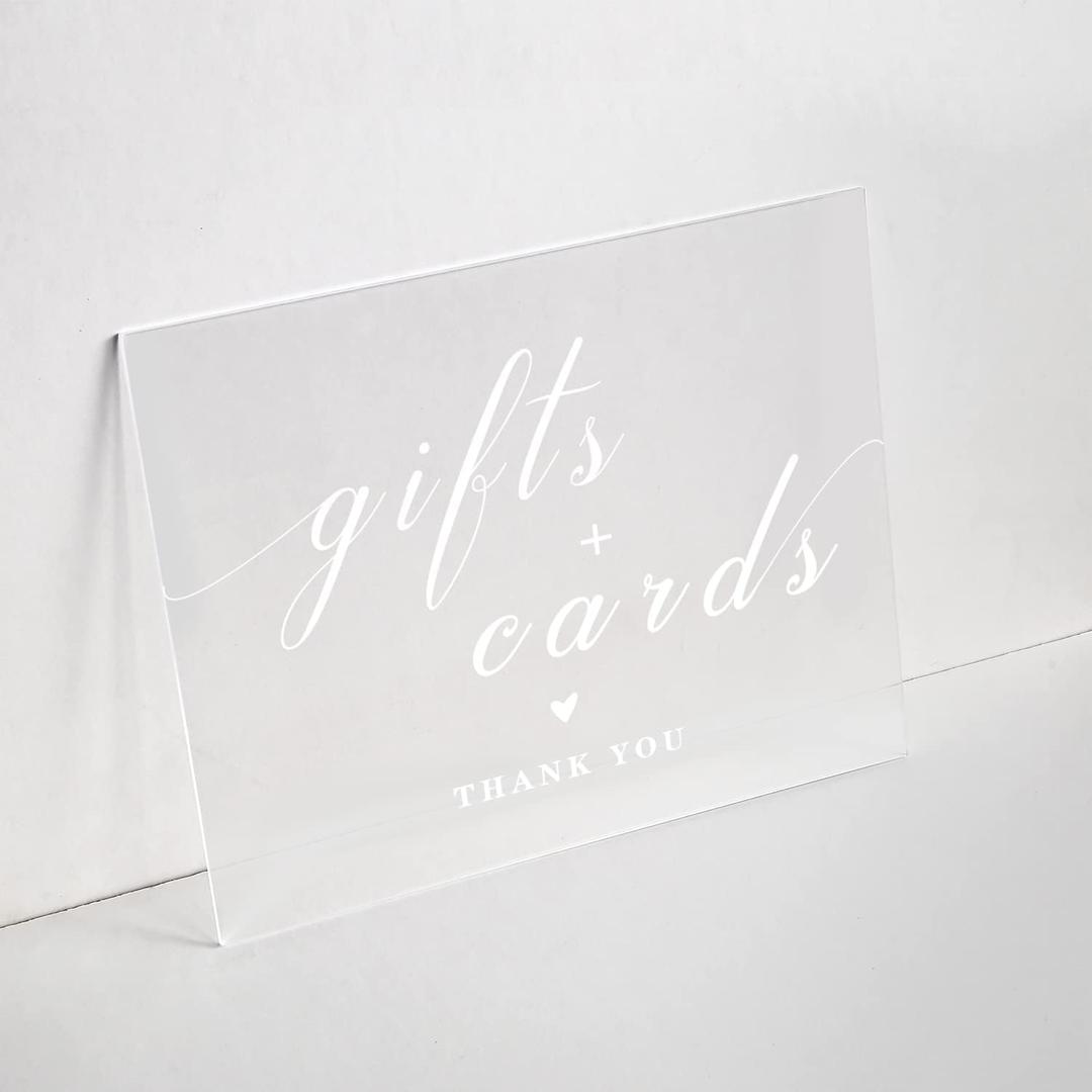 UNIQOOO 6 Pack Frosted Acrylic Blank Sign Acrylic Wedding Table Numbers, 11 x 14 in, DIY Acrylic Sheet for Wedding Table Number Holder, Table Display Stand Signs for Party Events, Office