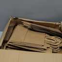 qiqee 100-Packs Brown Paper Gift Bags with Handles Bulk Assorted Sizes(33pcs Large 13", 33pcs Medium 11", 34pcs Small 8")