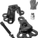 Front Wheel Hub Puller Bearing Removal Tool for 3-3/4 to 4-1/2 Inch IDs, Rear Axle Puller Set for 4-1/2 to 5-1/2 Inch IDs, Flange Type Axle Remover Tool with 5/8 inch x 18 Forcing Bolt