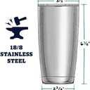 20 oz Stainless Steel Vacuum Insulated Tumbler with double-wall, lid, straw, and straw brush suitable mug for travel, coffee, juice, or water. (White)