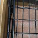 WOPITUES Floating Shelves with Wire Storage Basket, Bathroom Shelves Over Toilet with Protective Metal Guardrail, Wood Wall Shelves for Bathroom, Bedroom, Living Room, Toilet Paper- Dark Brown (15.7 inch)