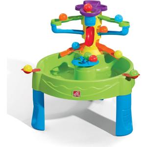 Step2 Busy Ball Table, Kids Water Table & Sand Activity Sensory Playset, Summer Outdoor Toys, 15 Piece Water Toy Accessories, For Toddlers 1.5+ Years Old
