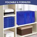 TICONN 6 Pack Extra Large Moving Bags with Zippers & Carrying Handles, Heavy-Duty Storage Tote Moving Boxes for Space Saving (Blue)