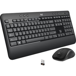 Logitech MK540 Advanced Wireless Keyboard with Wireless Mouse Combo Full Size Keyboard and Mouse, Long Battery Life, Caps Lock Indicator Light, Hot Keys, Secure 2.4GHz Connectivity (MK540)