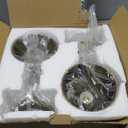 Yosoan Set of 2 Indoor Reading Wall Sconce with On Off Switch, Brass Modern Vintage Industrial with 340 Degree Angle Wall Mount Lamp Fixture, 5.7" Black Bowl Metal Shade Bedside Vanity Bunk(Antique)