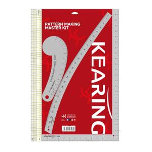 Fashion Designer's Ruler Kit, French Curve Ruler for Pattern Making, Light Aviation Aluminum Hip Curve Ruler, L-Square Ruler, Vary Form Curve Ruler for Pattern Making Sewing,Quilting