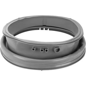 Upgraded 4986ER0004F Door Gasket Fit for Ken-More L-G Front Load Washer Rubber Seal, Washer Parts with Drain Port WM2250CW WM2050CW WM2301HR, Replaces 4986ER0004J 4986ER0004K 4986ER0004N by AMI PARTS