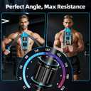 EAST MOUNT Twister Arm Exerciser - Adjustable 22-440lbs Hydraulic Power, Home Chest Expander, Shoulder Muscle Training Fitness Equipment, Arm Enhanced Exercise Strengthener
