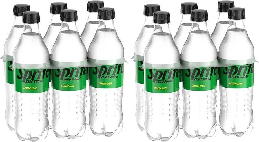 Sprite Lemon Lime Zero Sugar Soda | Diet | 16.9 fl oz | 12 Pack, Best By: MAR 09 2026