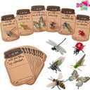 JOYIN 30 Pcs Valentines Day Gift Card Bulks with Realistic Bugs Toy Set for Kids, Valentine's Classroom Gift Exchange Prizes Party Favor Toys, Greeting Exchange Cards for Boys Girls