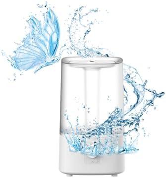 Quiet Humidifiers for Bedroom, Ultrasonic Cool Mist Humidifier with Top-Fill, Easy Clean with Essential Oil Tray for Baby Home Adults Plants Office Living Room