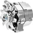 SCITOO New Alternator Fits for 120Amp Chrome 3 Wire Self Exciting Street Rod GM 305 350 BBC SBC 3-Wire 12V CW IR/EF 7127-SE105C ADR0335-C 1-2400-11DR-2 7127-SECN-100A 240-203-3DC 400-12395