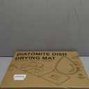 3Pcs Nesting Stone Drying Mat for Kitchen Counter, Quick Drying Stone Dish Drying Mat with Non-Slip Feet, Super Absorbent Heat Resistant Diatomaceous Earth Dish Drying Mat for Dishes, Bottle-Geometry