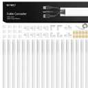 EVEO Cord Hider Wall 306” - Cable Raceway Cord Hider - Wire Covers for Cords on Wall, Cord Cover, Wall Cable Hider, Cable Concealer, Wire Hiders for TV on Wall Management-20X (L16 W0.95 H0.5) - White